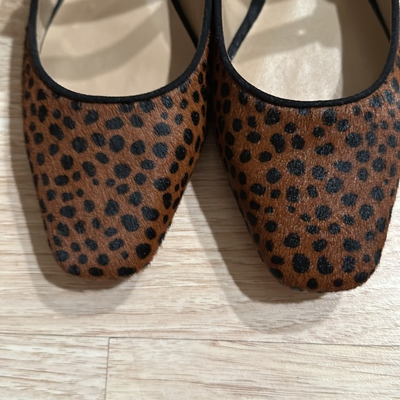 Rare Ann Taylor Leopard Mary Jane Flats 8.5 - Picture 3 of 15